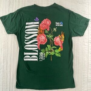 CVLA Green Blossom Graphic Tee Medium (fits smaller)